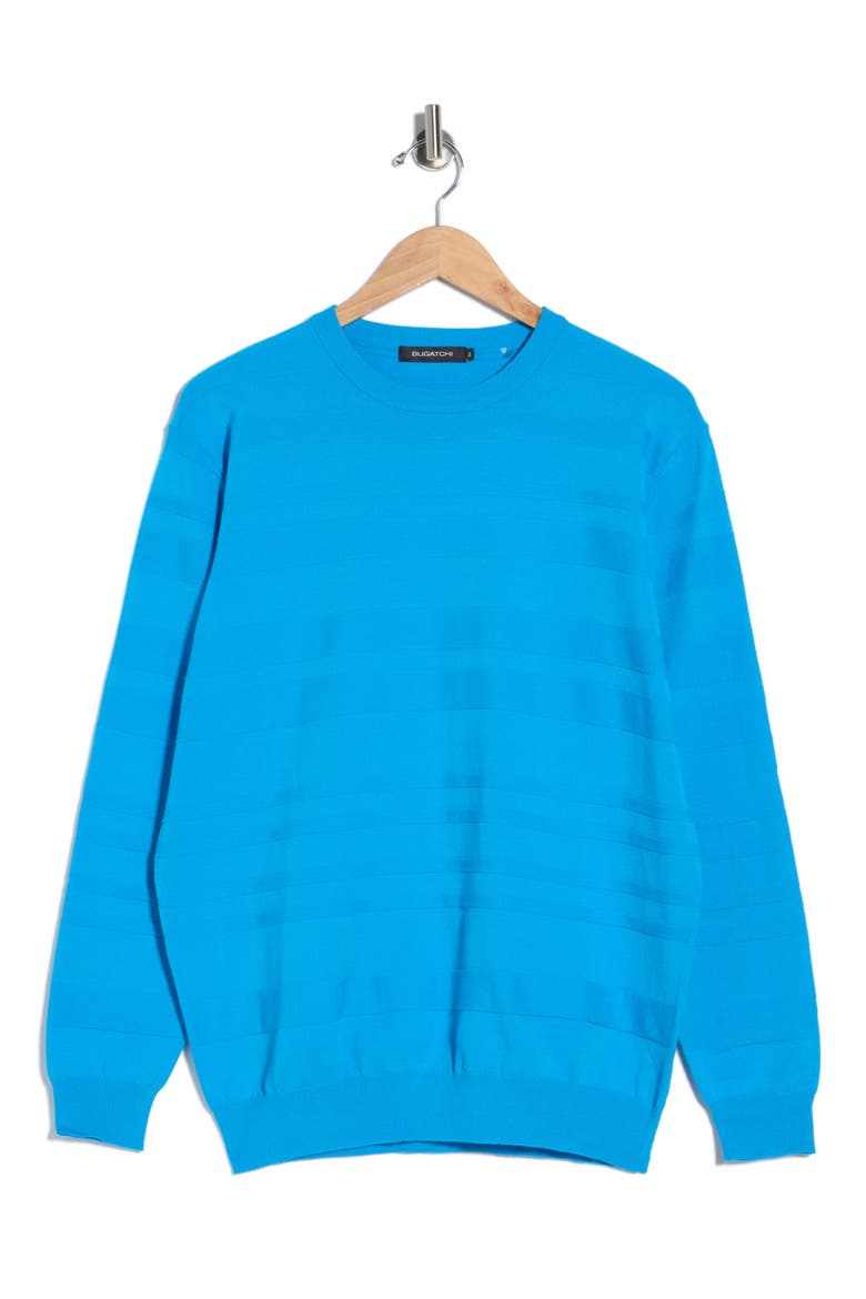 Stripe Sweater, Alternate, color, AQUA
