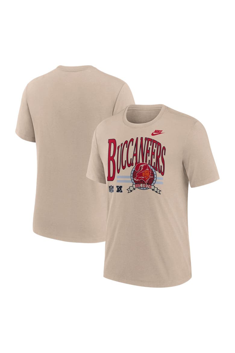 Men's Nike Sand Tampa Bay Buccaneers Rewind Tri-Blend T-Shirt, Main, color, Sand