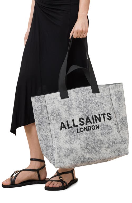 Shop Allsaints Izzy East/west Denim Tote