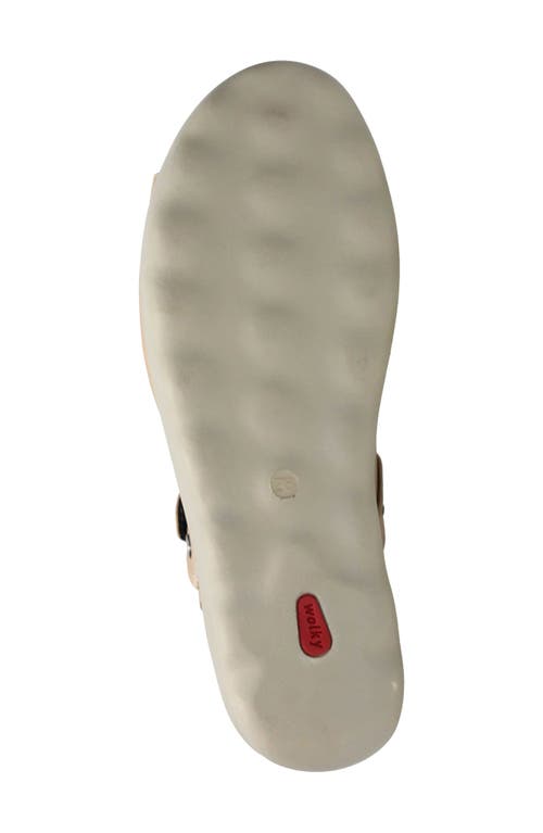 Wolky Pichu Quarter Strap Sandal In Khaki Pearl