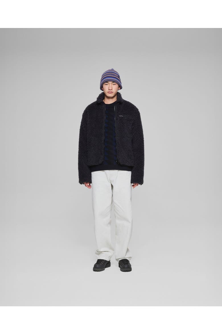 Striped Wool Blend Beanie, Alternate, color, Blue