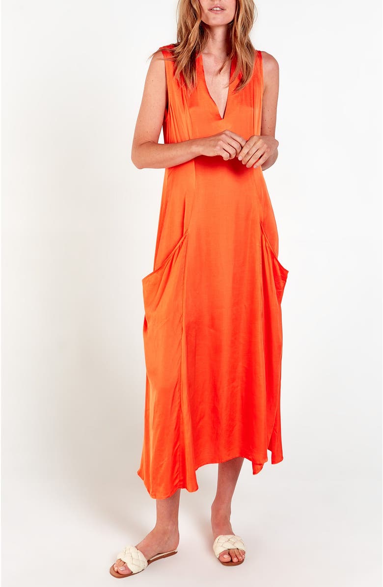 AS by DF Arlenis Dress, Main, color, Tangerine