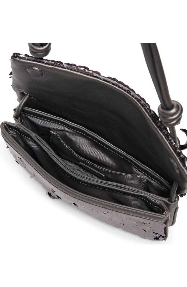 Dolce Vita Alice Sequin Shoulder Bag, Alternate, color, Gunmetal