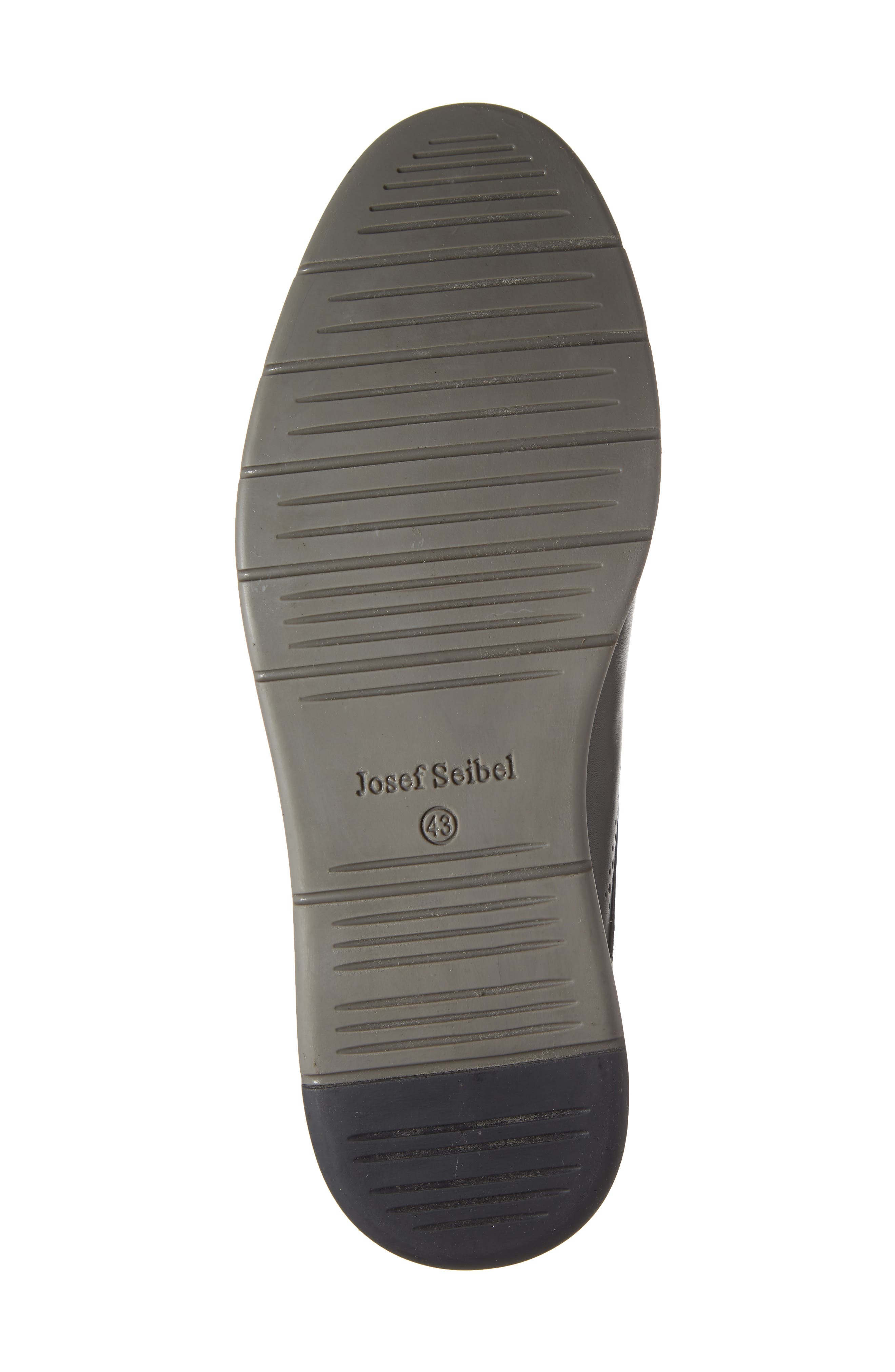 Josef Seibel Tyler Wingtip, Alternate, color, Black Leather