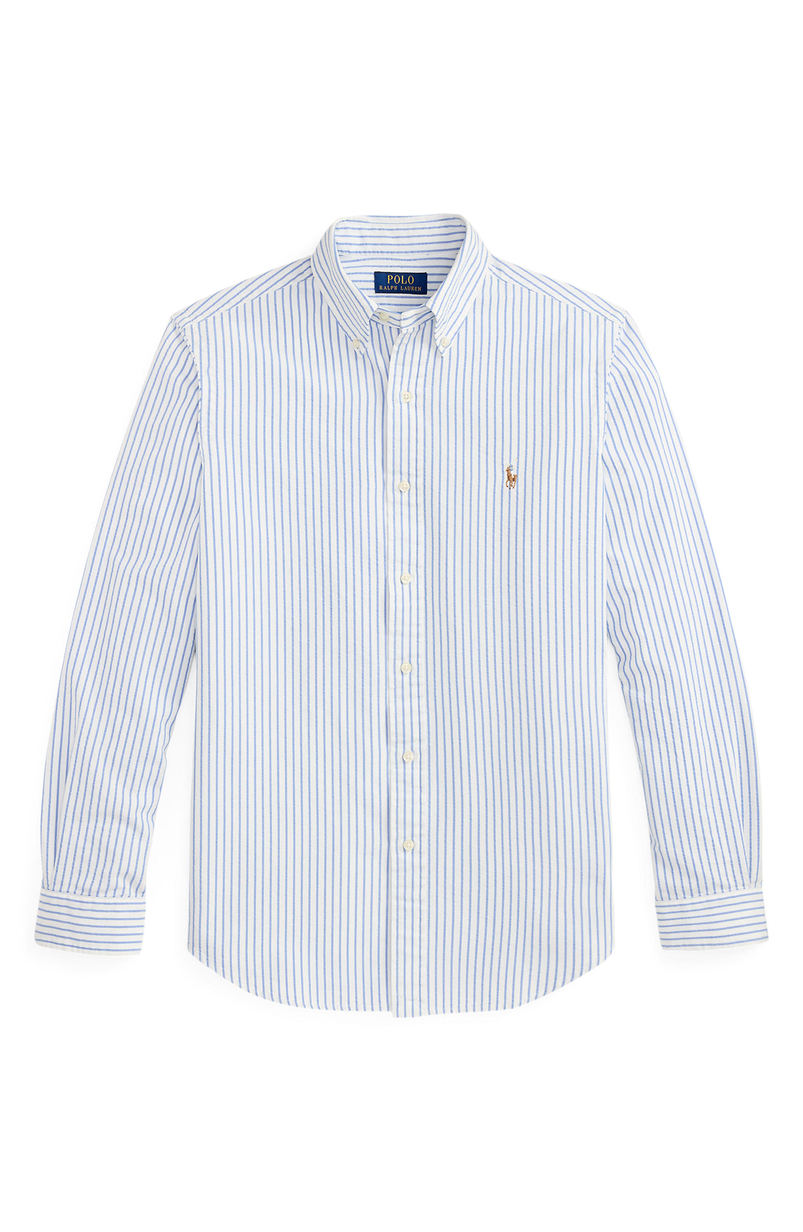 Polo Ralph Lauren Classic Fit Stripe Seersucker Button-Down Shirt — фото 6