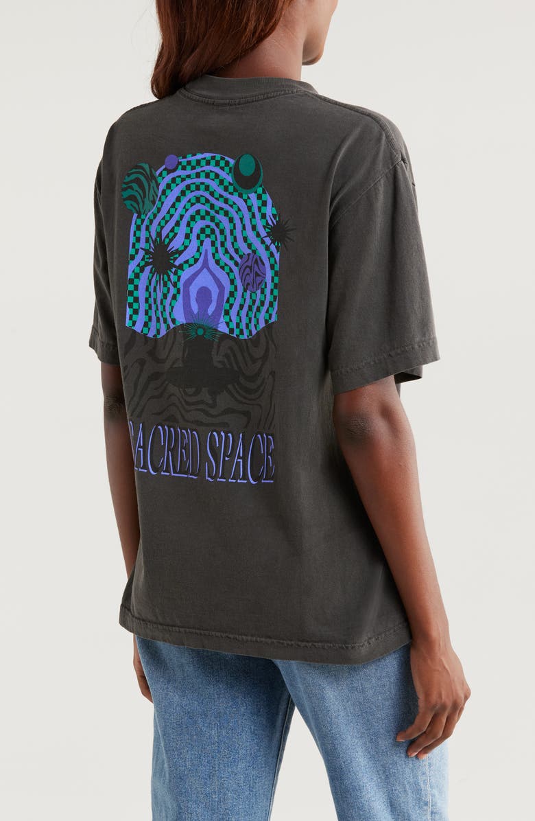 Melody Ehsani Gender Inclusive Sacred Space Graphic T-Shirt, Alternate, color, 