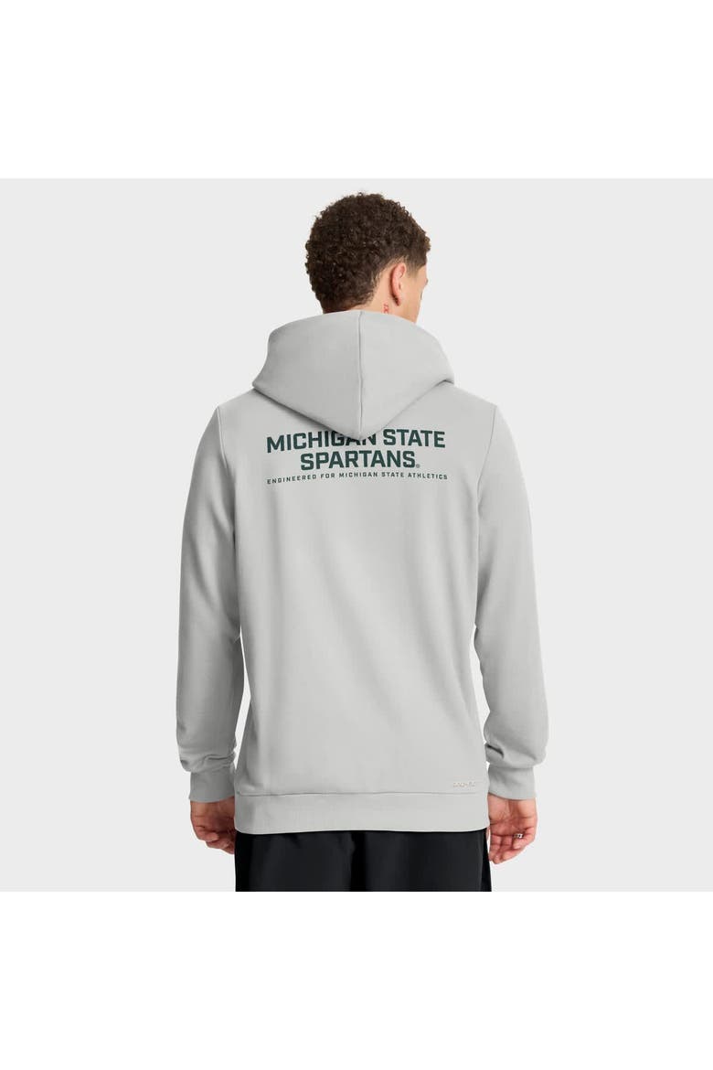Men's Nike Gray Michigan State Spartans 2025 Sideline Standard Issue Dri-FIT Full-Zip Hoodie, Alternate, color, Gray