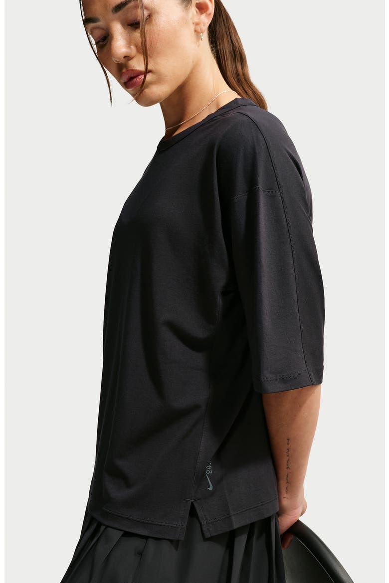 24.7 Impossibly Soft T-Shirt, Alternate, color, BLACK/ DARK SMOKE GREY