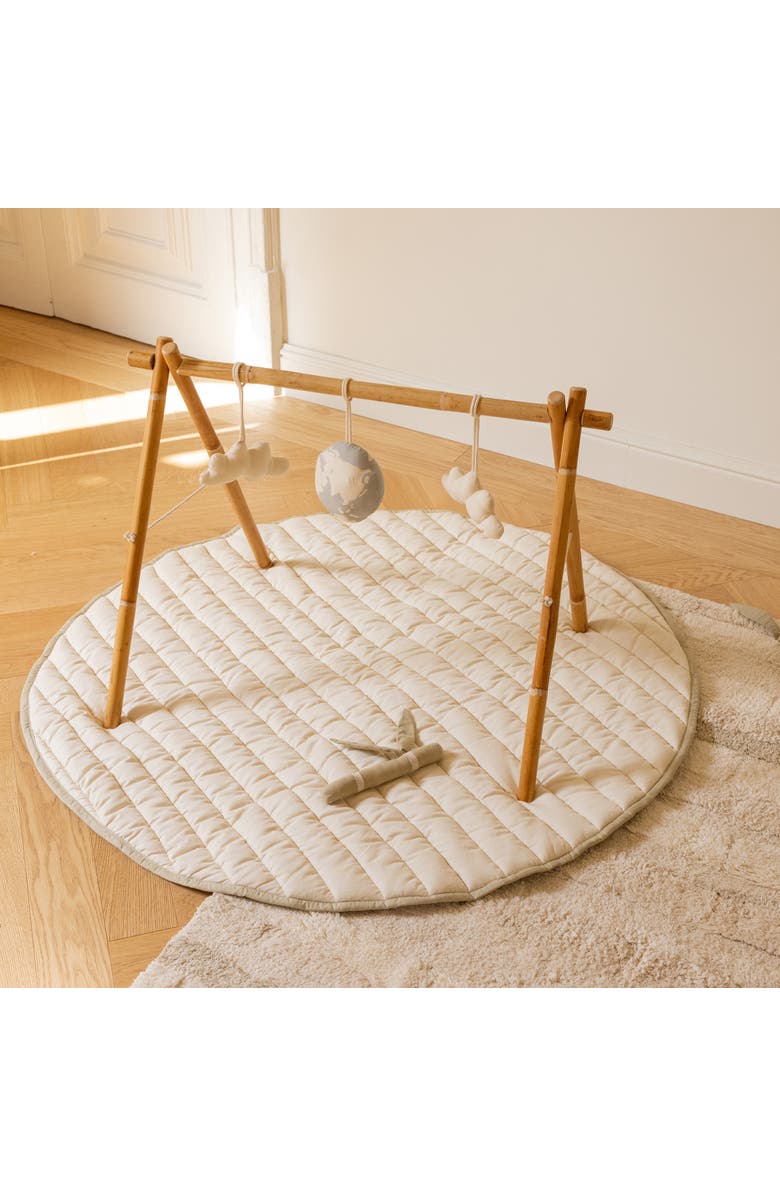 Lorena Canals Playmat Leaf, Alternate, color, Natural, Olive