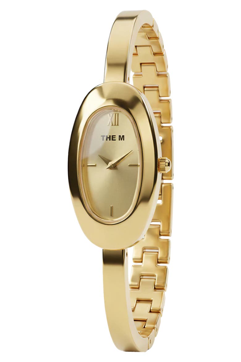 The Mulberry Oval Bracelet Watch, 22mm x 34mm, Main, color, GOLD