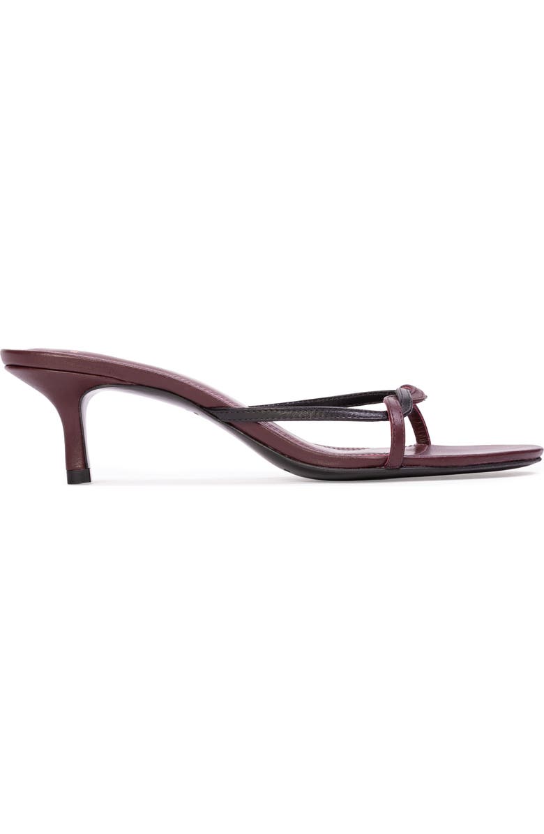 BLACK SUEDE STUDIO Fae 50 Sandal, Main, color, Bordeaux Leather