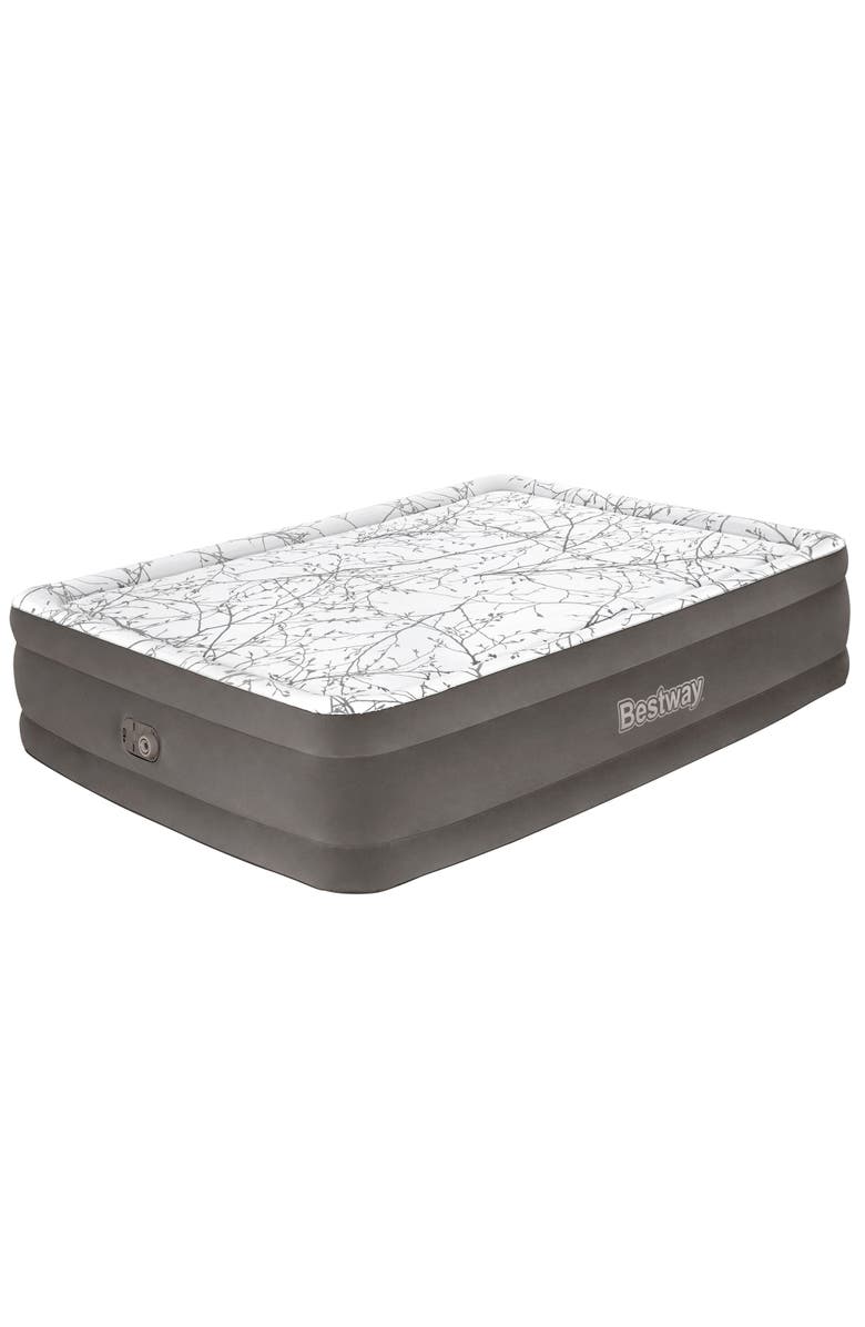 Bestway Tritech Cushify Top 18" Queen Air Mattress with Built-in AC Pump, Main, color, Multicolored