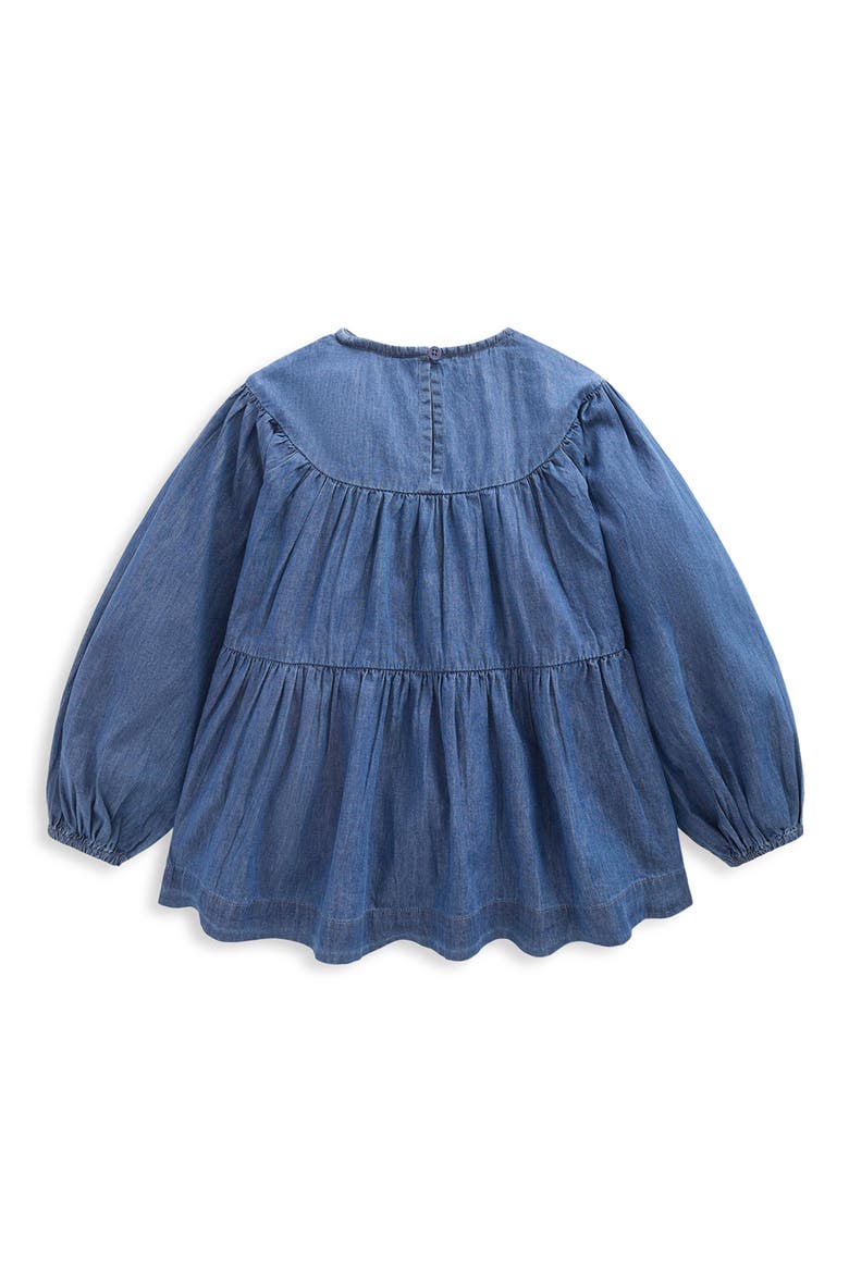 Kids' Tiered Woven Top, Alternate, color, MID VINTAGE