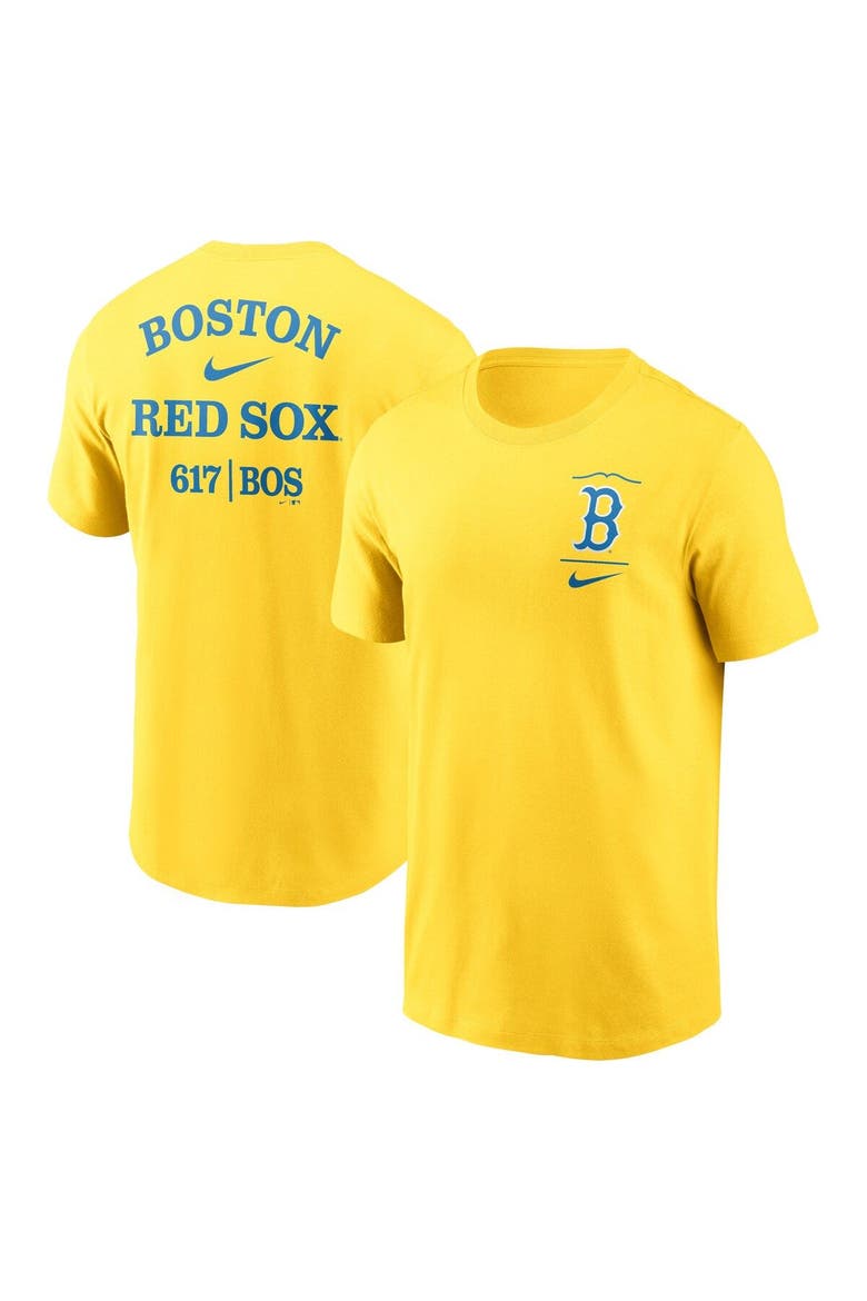 Men's Nike  Gold Boston Red Sox City Connect 2-Hit T-Shirt, Main, color, Gold