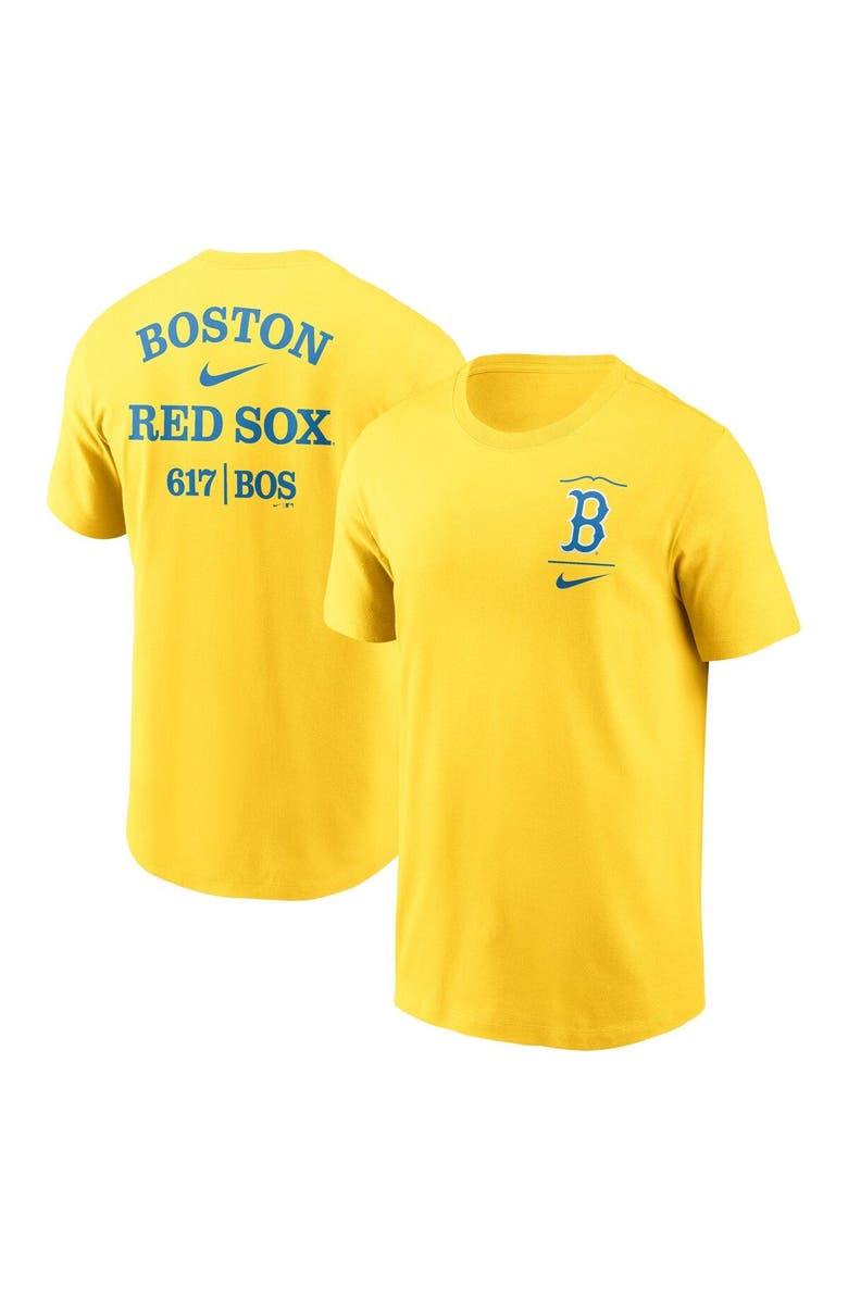 Nike Men's Nike Gold Boston Red Sox City Connect 2-Hit T-Shirt, Main, color, Gold
