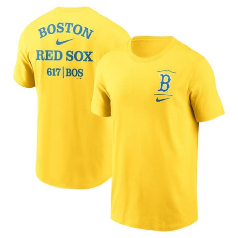 Men's Nike  Gold Boston Red Sox City Connect 2-Hit T-Shirt