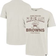 '47 Men's '47 Natural Cleveland Browns Head On Scrum Slub T-Shirt