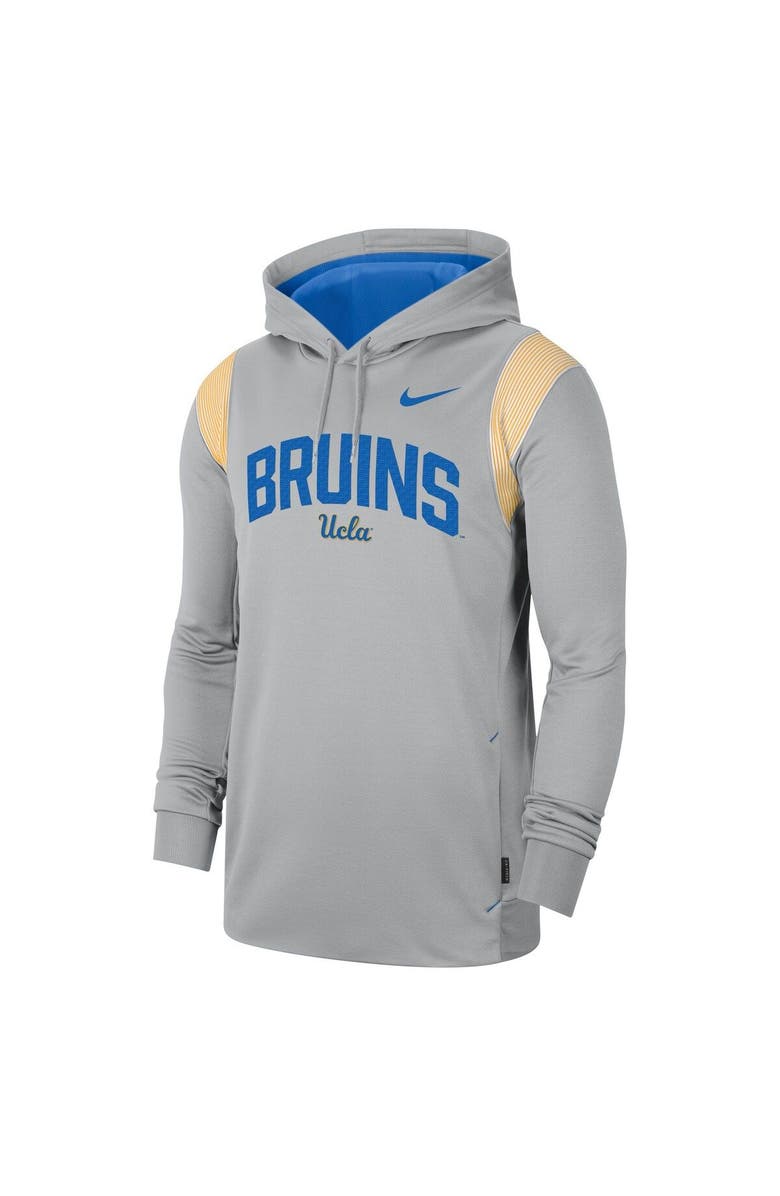 Nike Men's Nike Gray UCLA Bruins 2022 Game Day Sideline Performance Pullover Hoodie, Alternate, color, Gray