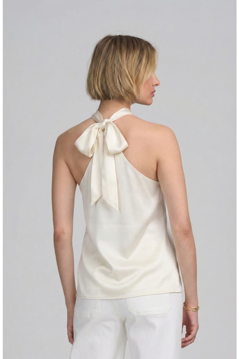 Woven Halter Hardware Top, Alternate, color, IVORY