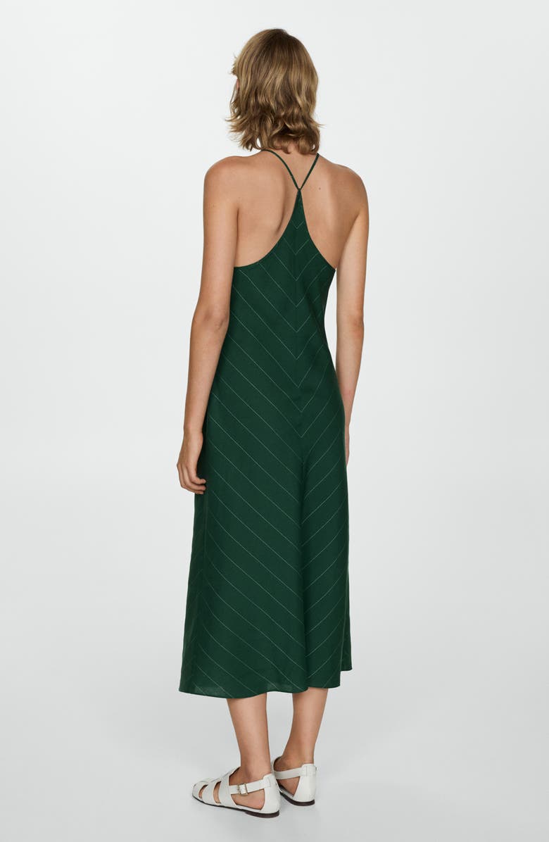 MANGO Chevron Racerback Midi Dress, Alternate, color, 