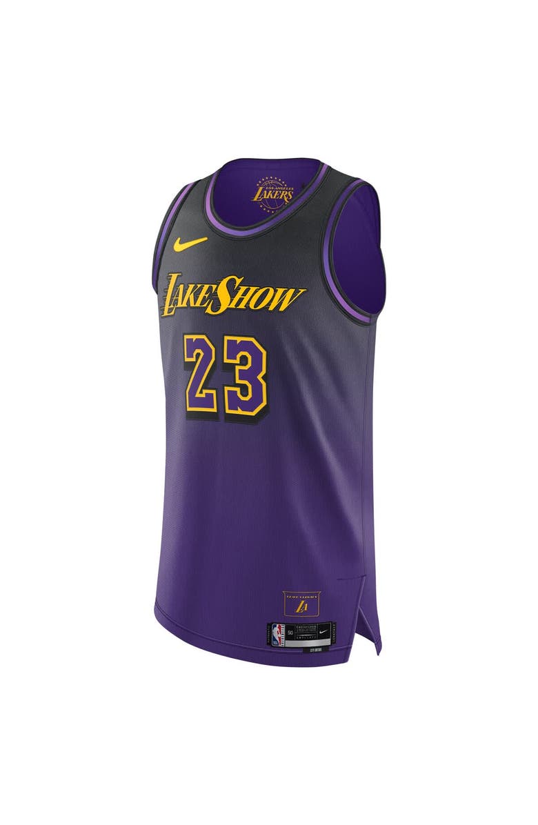 Nike Men's Nike LeBron James Purple Los Angeles Lakers 2024/25 Authentic Player Jersey - City Edition, Alternate, color, 