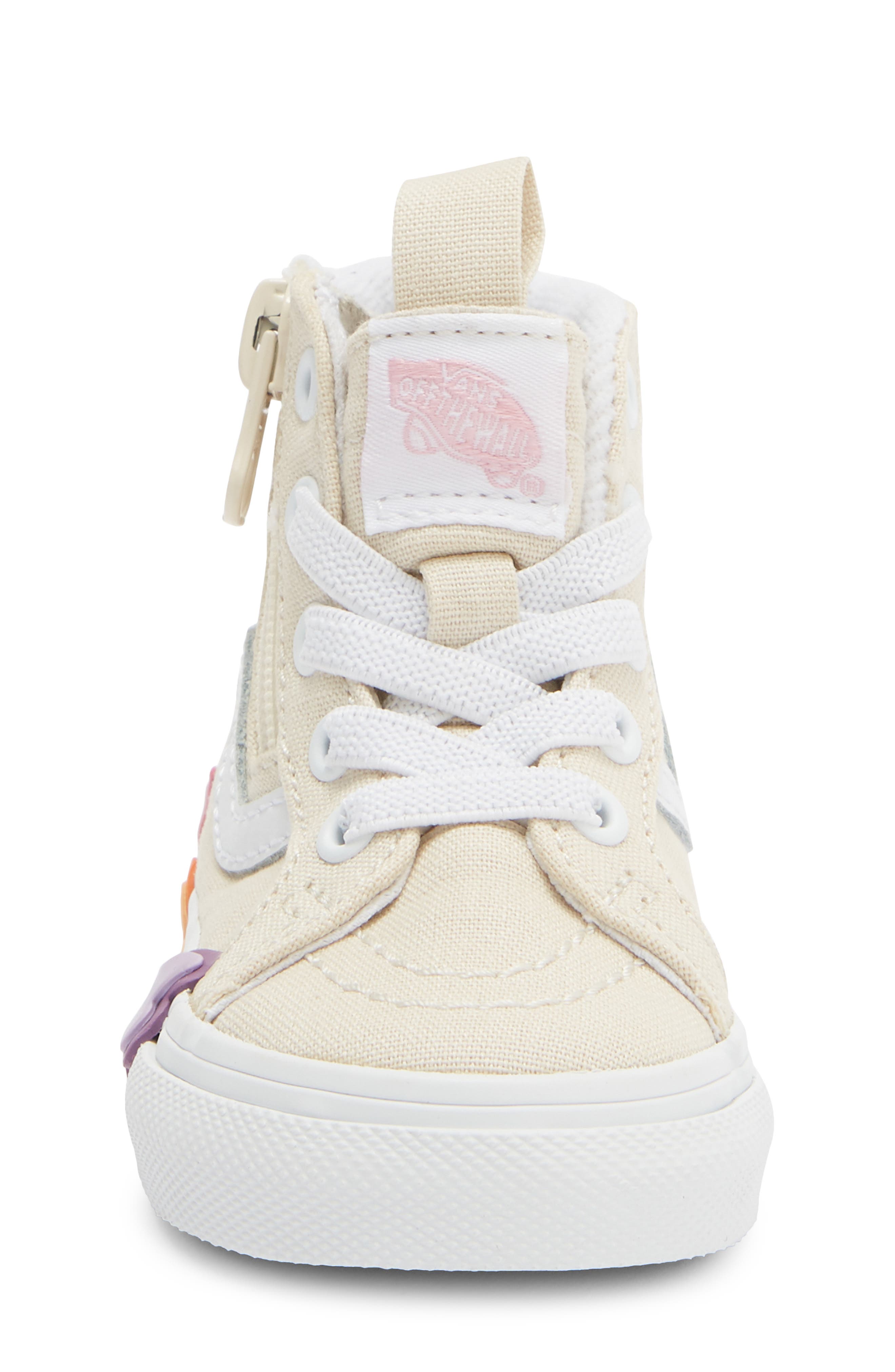 Kids' Sk8-Hi Reissue Zip Butterfly High Top Sneaker, Alternate, color, BEIGE MULTI