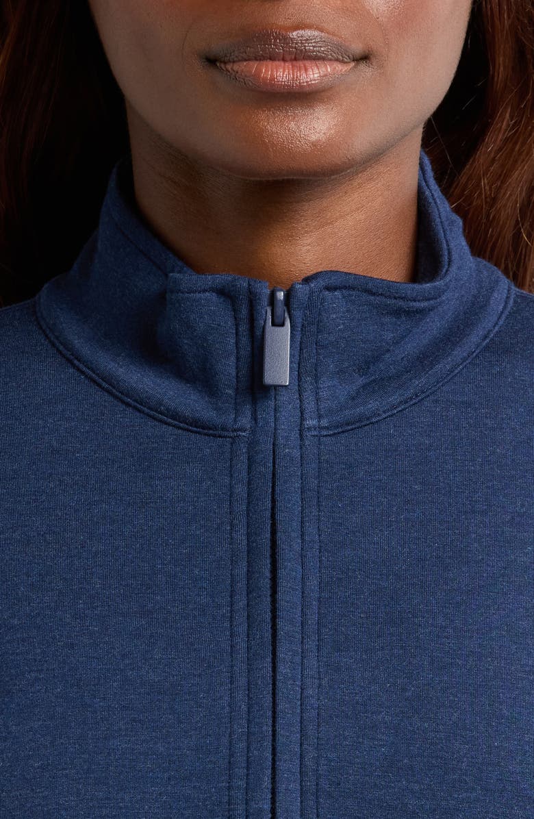 TravisMathew Shadow Mirage Half Zip Pullover, Alternate, color, Heather Navy