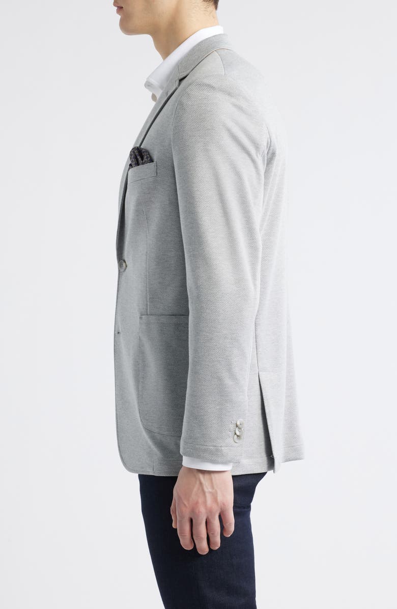 Johnston & Murphy XC Flex<sup>®</sup> Heathered Twill Knit Sport Coat, Alternate, color, Gray