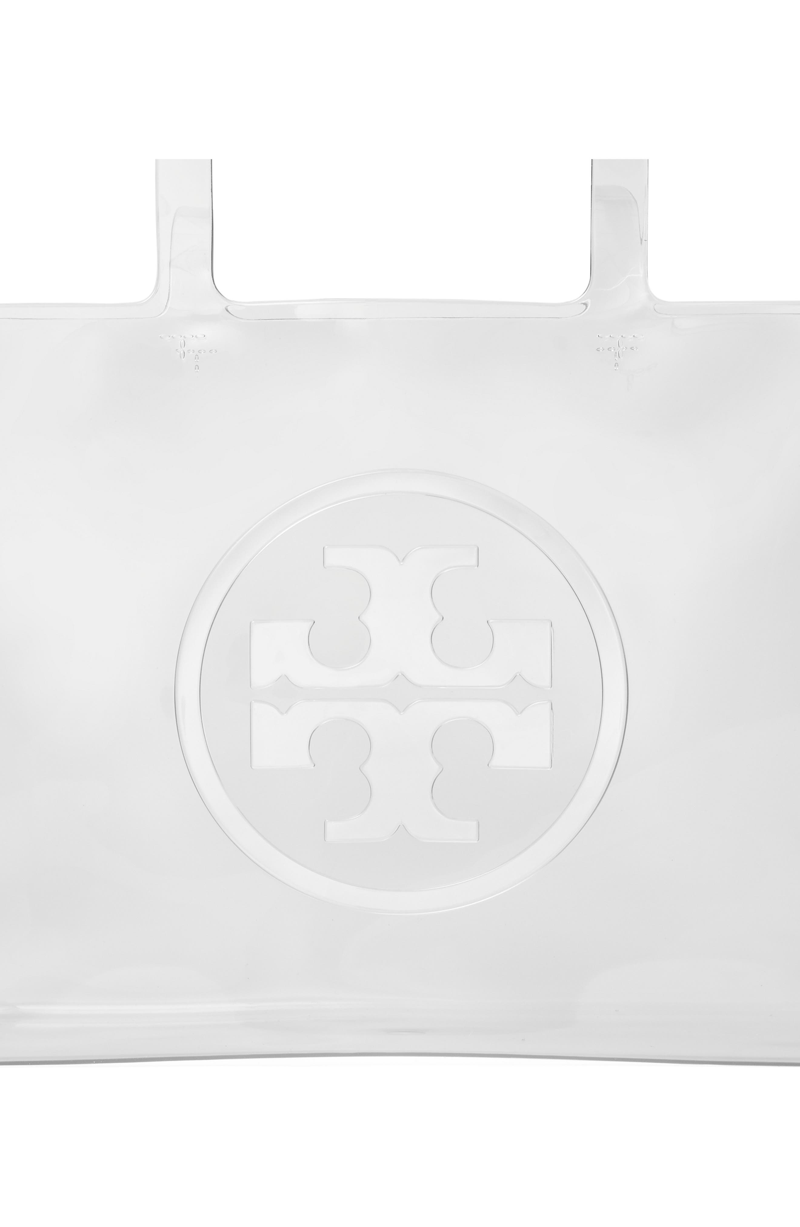 Tory Burch Small Ella Clear Tote, Alternate, color, Crysyal Clear