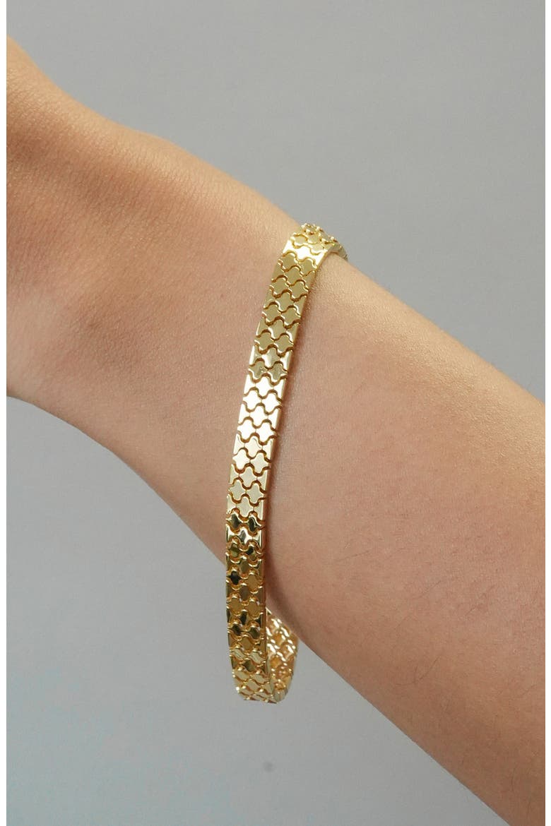 Chunky Stampato Link Bracelet, Alternate, color, GOLD