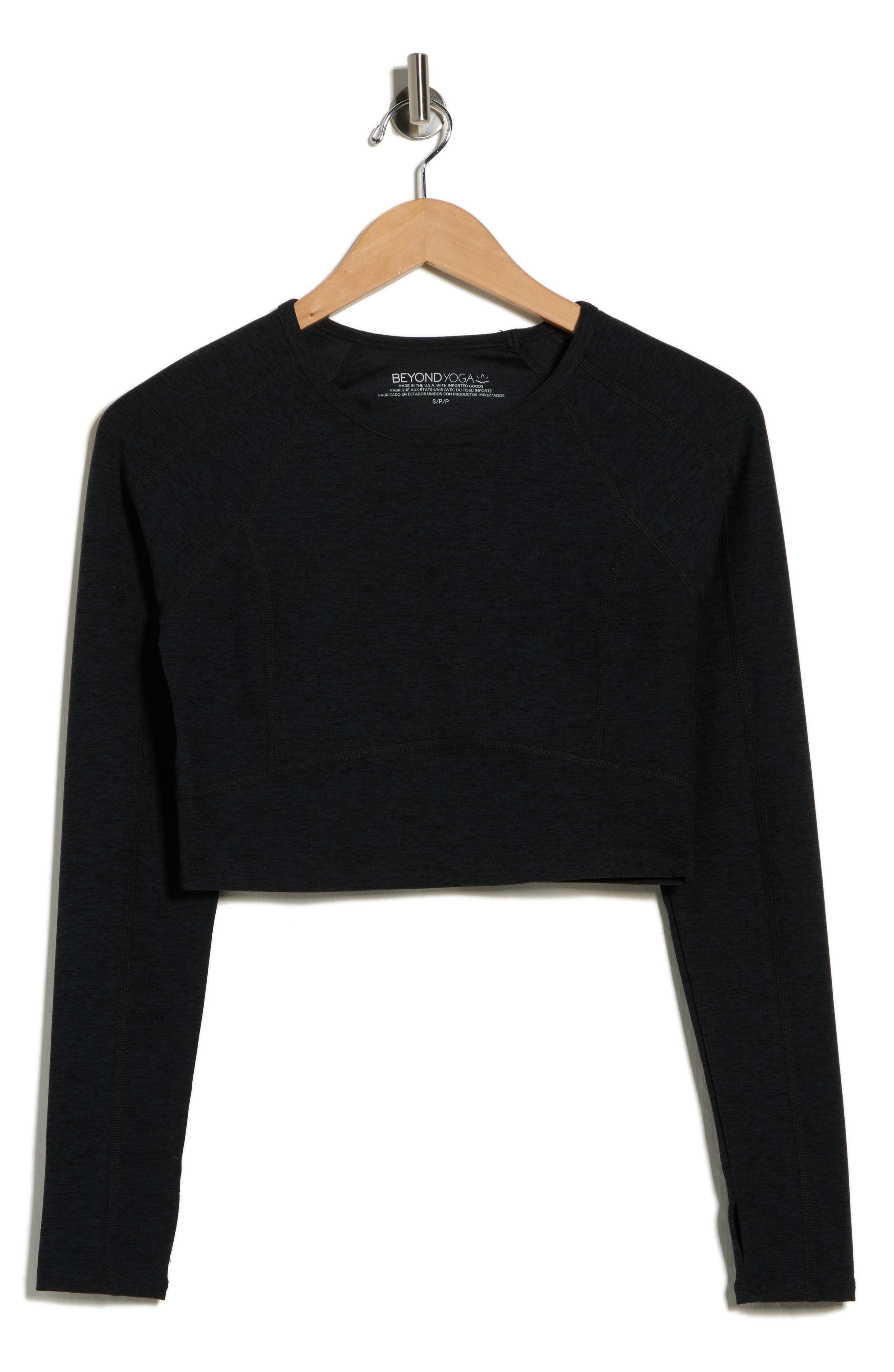 Beyond Yoga Space Dye Vitality Long Sleeve Crop Top