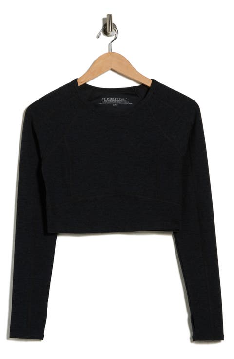 Space Dye Vitality Long Sleeve Crop Top