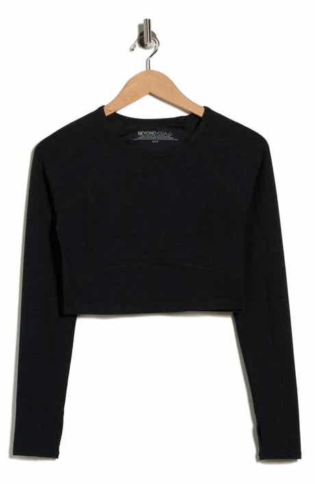 Beyond Yoga Space Dye Vitality Long Sleeve Crop Top