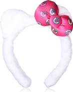 Hello Kitty Plush Headband with Kitty Ears and Pink Bow