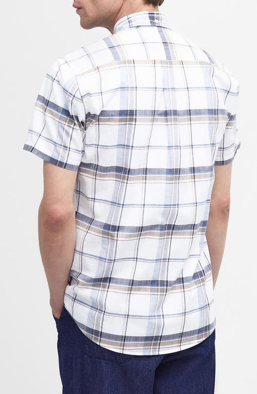 Barbour Dudley Plaid Short Sleeve Cotton Button-up Shirt