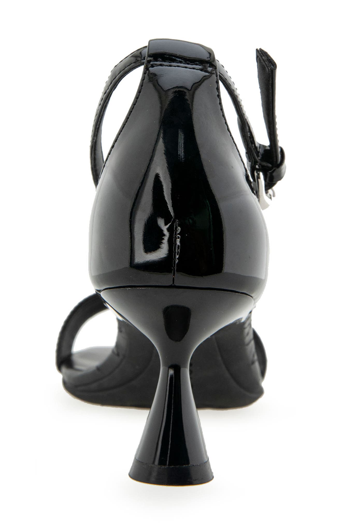 Aerosoles Jazzy Ankle Strap Sandal, Alternate, color, Black Patent Faux Leather