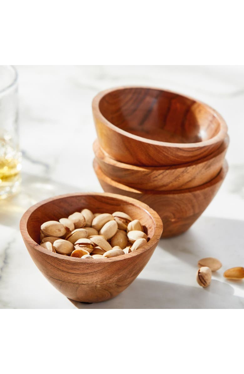 tag Acacia Wood Serving Bowl Set Natural Hand Wash Only, Alternate, color, 