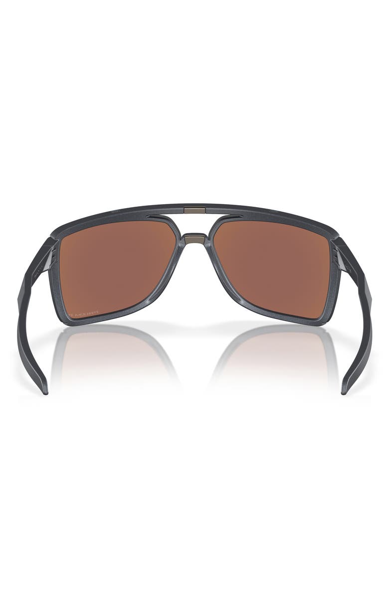 Oakley Castel 63mm Polarized Oversize Rectangular Sunglasses, Alternate, color, 