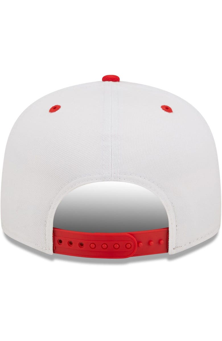 New Era Men's New Era White/Red Toronto Raptors Retro Title 9FIFTY Snapback Hat, Alternate, color, 