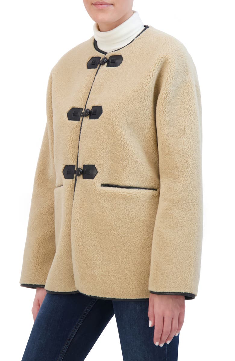 Rebecca Minkoff Faux Shearling Toggle Jacket, Alternate, color,