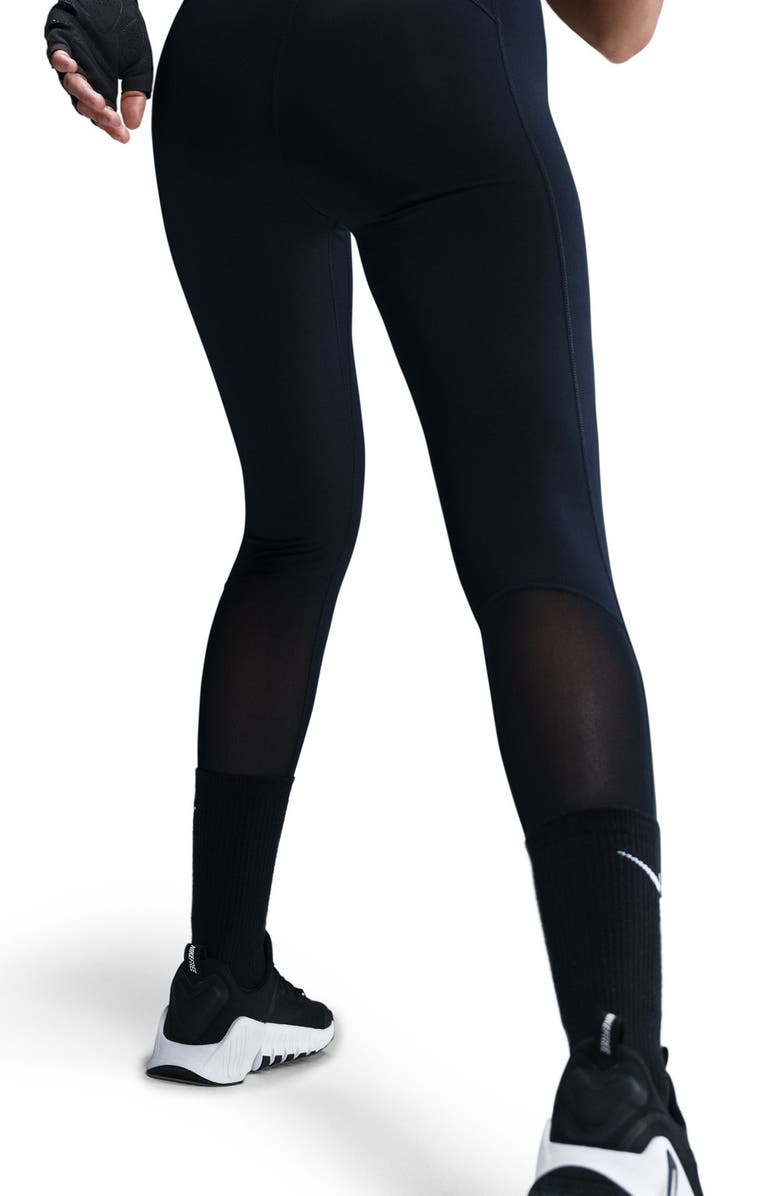 Nike Pro Mid Rise Leggings, Alternate, color, 