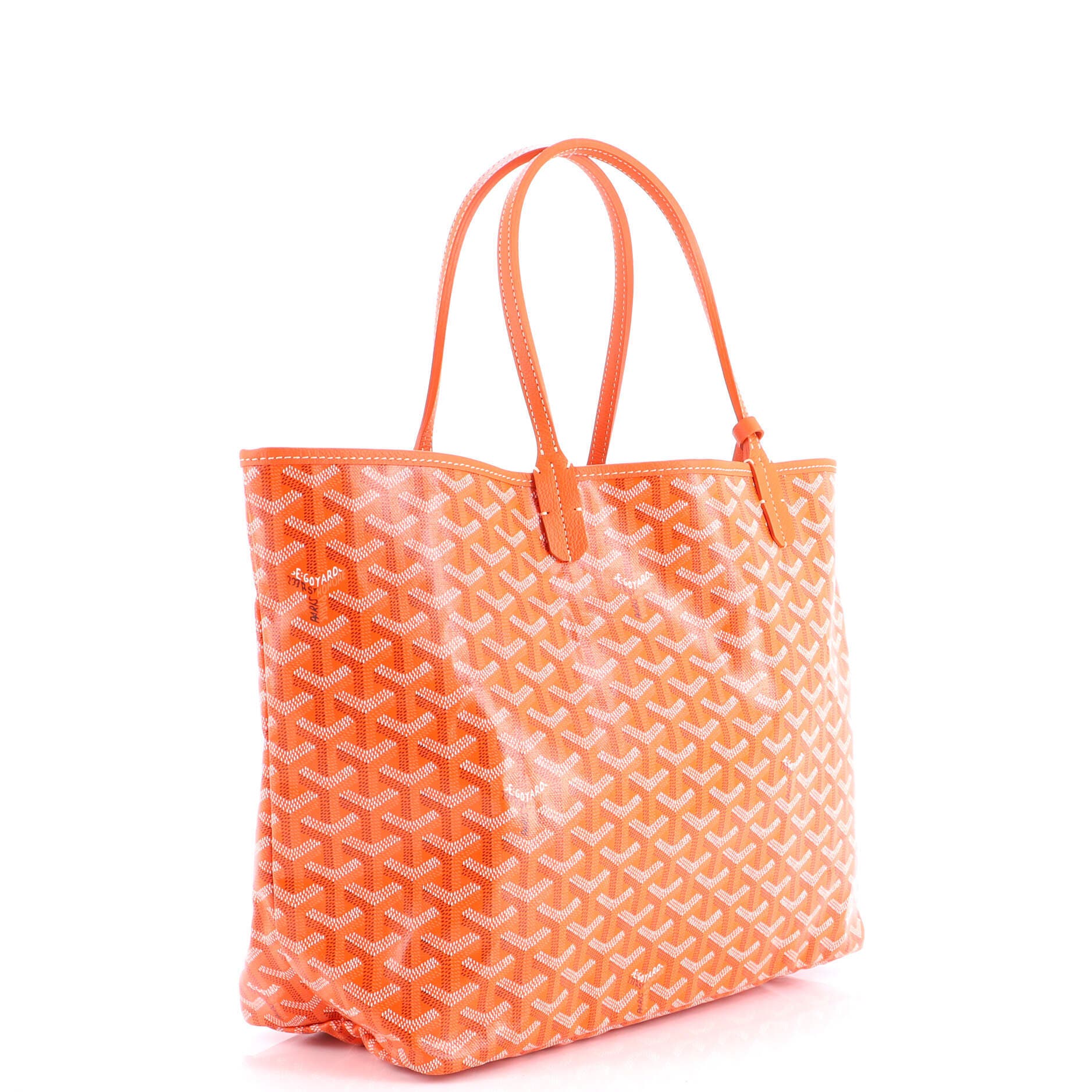 Pre-Owned Goyard Saint Louis Tote Coated Canvas PM, Alternate, color, Orange