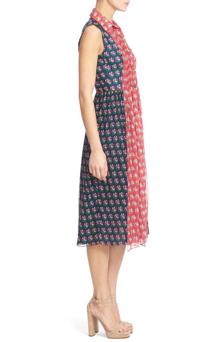 Diane von Furstenberg 'Nieves' Floral Print Silk Shirtdress, Alternate, color,