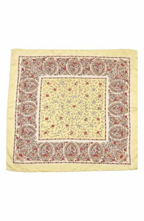 MARCUS ADLER Floral Satin Scarf