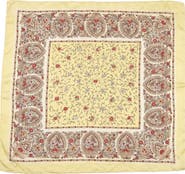 MARCUS ADLER Floral Satin Scarf