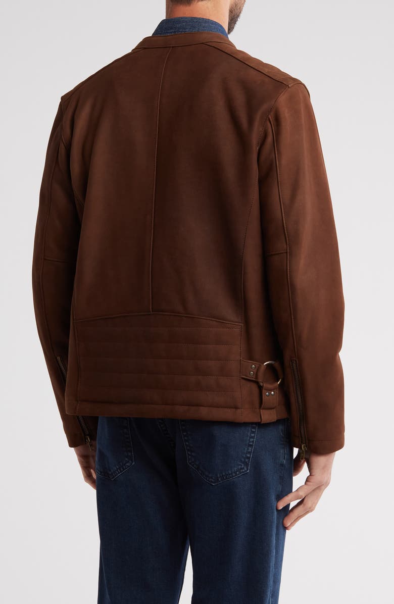 Frye Café Racer Leather Jacket, Alternate, color, 