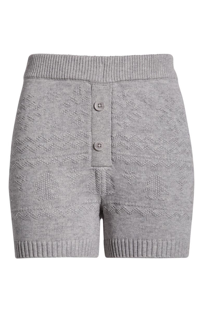 Papinelle Fair Isle SleepShorts, Alternate, color, Grey Marl