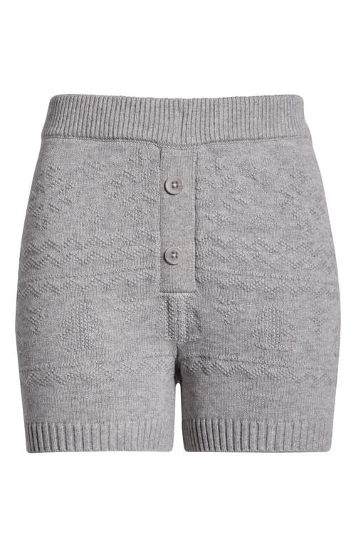 Papinelle Fair Isle Sleepshorts In Gray