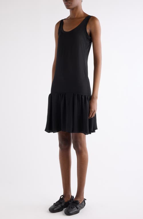 Acne Studios Ennie College Layered T-shirt Dress Set In Gray