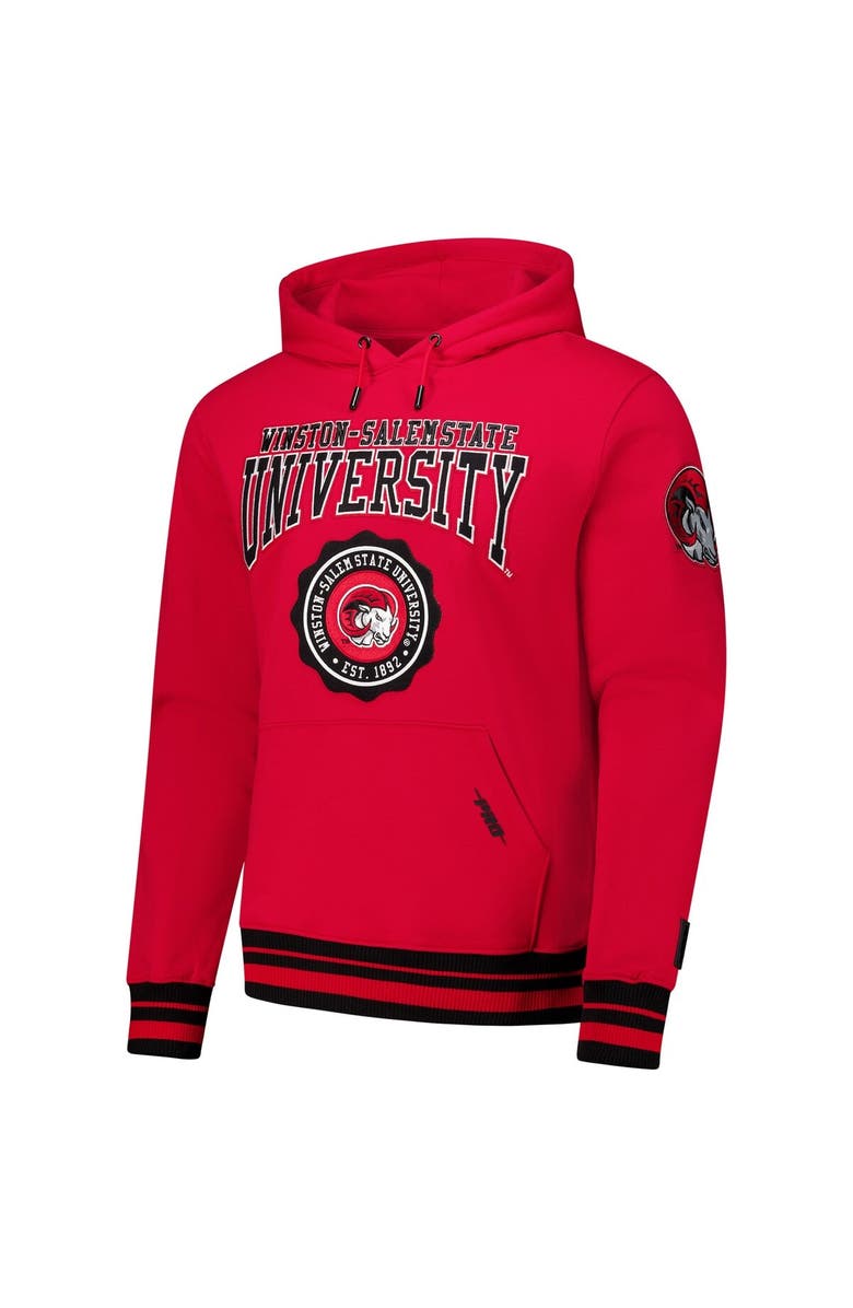 PRO STANDARD Men's Pro Standard Black Winston-Salem State Rams Crest Pullover Hoodie, Alternate, color,